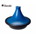 Cast Iron Tajine with Color Ceramic Dome Lid